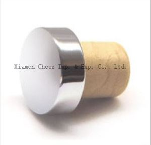 In alluminio e tappi sintetici combinati T bottiglia Stopper(PS009-18)